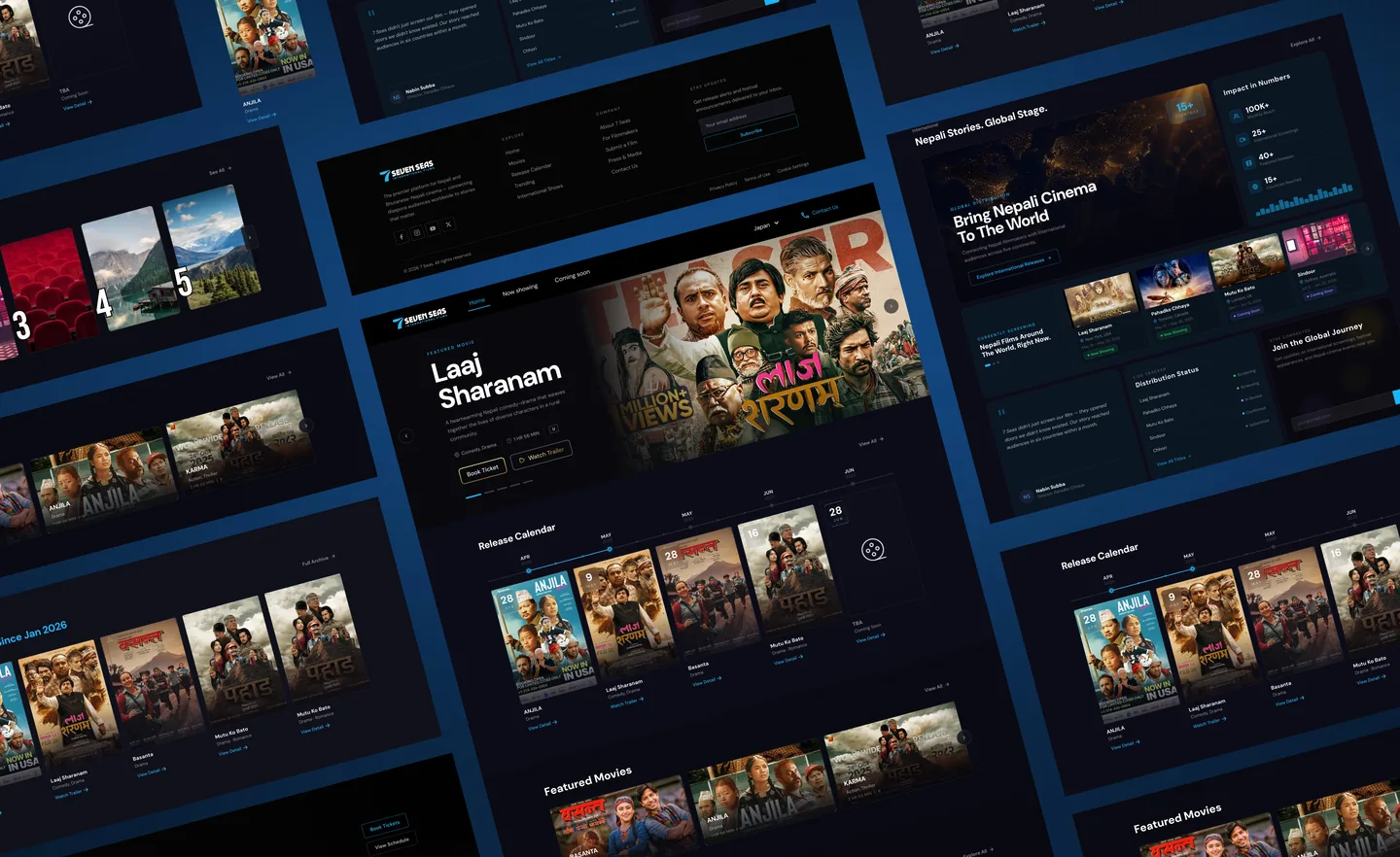Seven Seas — the featured film, the release calendar and the distribution tracker