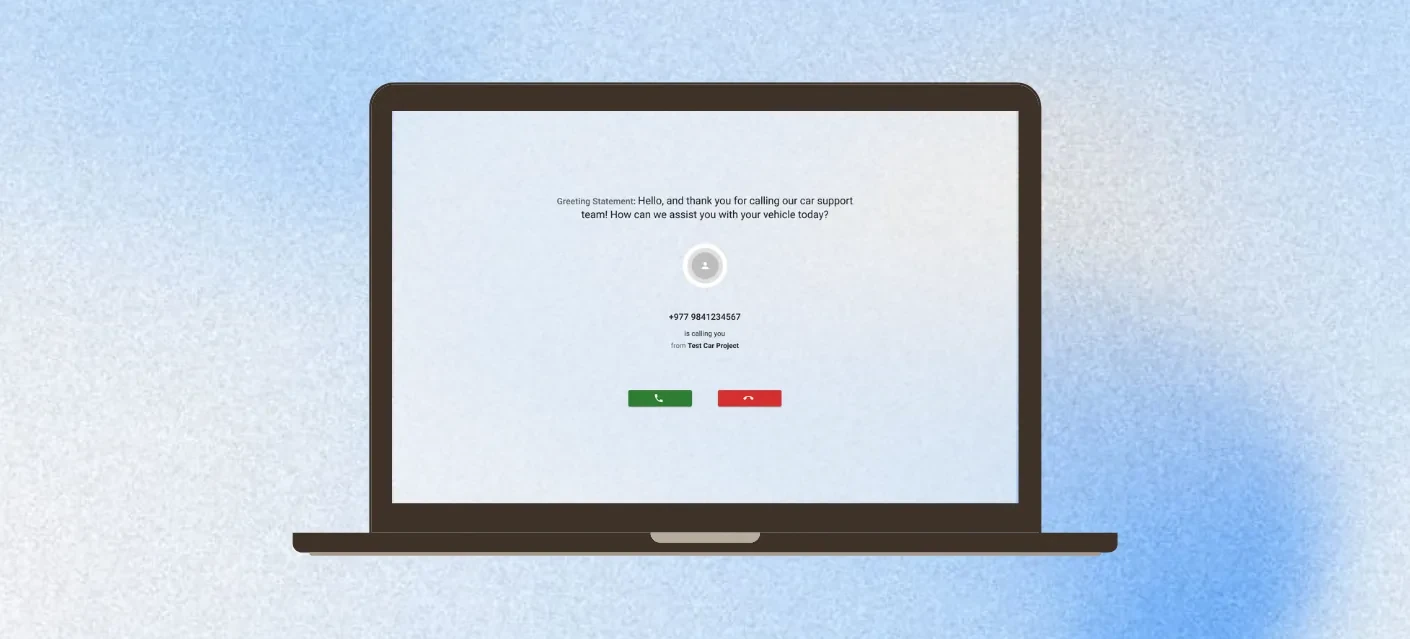 OCCS case study — the clerk-facing side of a multi-tenant call centre.